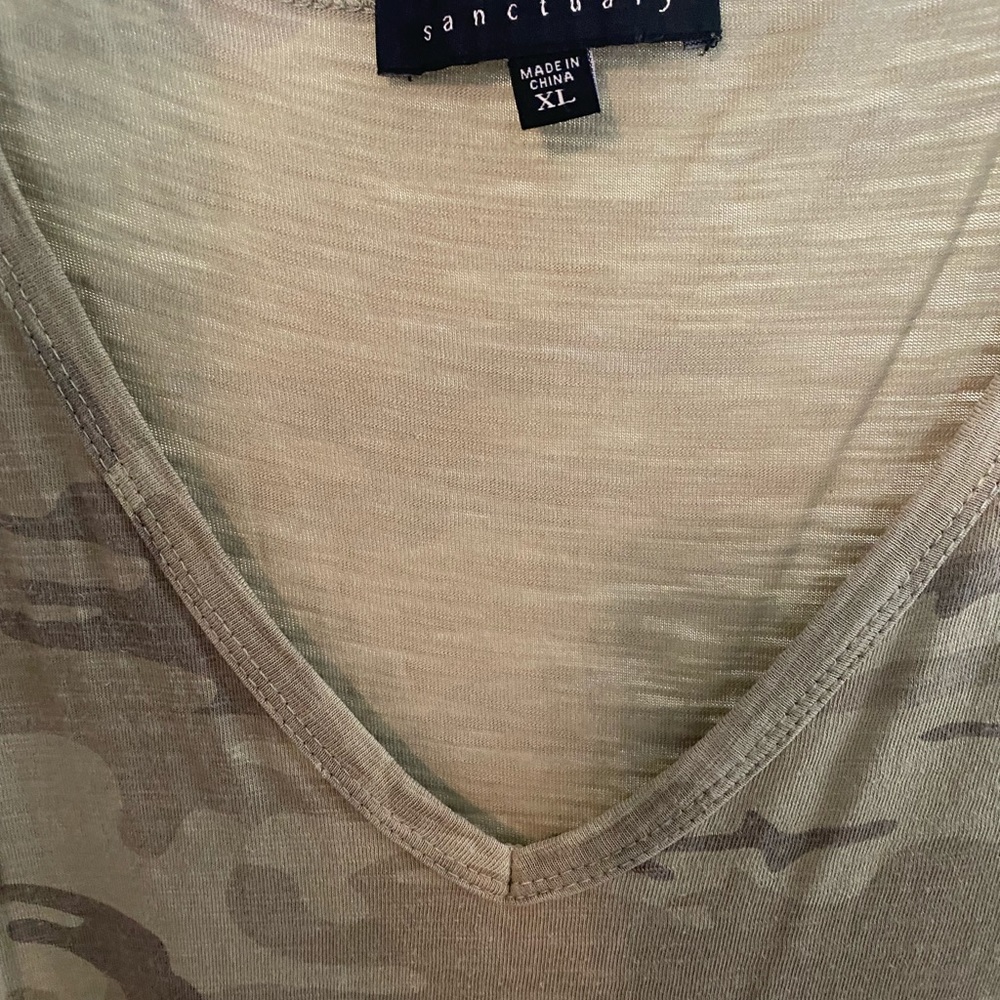 Sanctuary Camo Dress Cold-Shoulder
